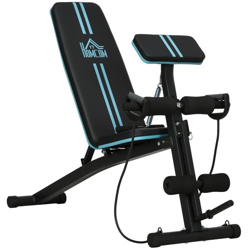 Homcom foldable dumbbell bench - dumbbell,